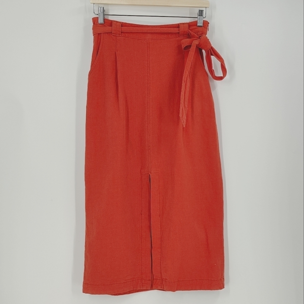 Free People Easy Breezy Midi Skirt